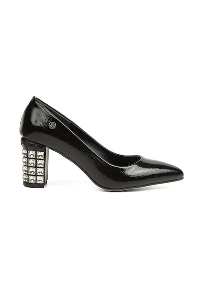 Pierre Cardin® | Pc-51201 - 3478 Siyah Kırısık - Kadın Topuklu  Ay