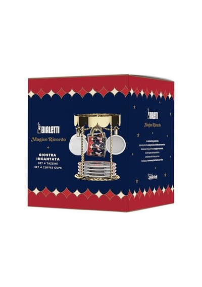 ' Lü Espresso Fincan Seti - Carousel - Siyah Beyaz Renk Diğer