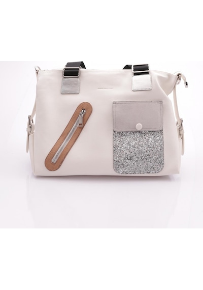 Oggo Oy24150 Kadın Pny Omuz & Kol Çantası OY24150-R4730 Beyaz - Gri