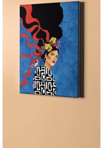 Webstyle Sayılarla Boyama Seti Kasnaklı Çağdaş Kadın 40 X 50 Cm