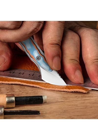 Kizer Cannoli Kizer Fixed Blade Vortex Pattern Micarta Aus-10 Kizerv 1089a1 Kamp Bıçağı Kum
