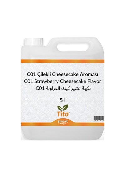 C01 Çilekli Cheesecake Aroması 5 Litre