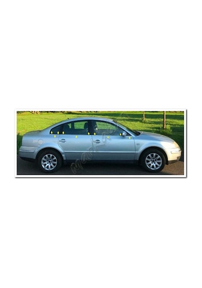 Vw Passat 3B Krom Cam Çıtası 1996-2005 6 Parça Paslanmaz  Çelik