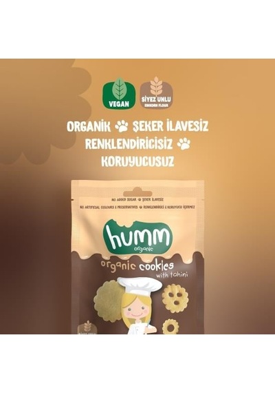 Organik Tahinli Ve Pekmezli Vegan Kurabiye 55 Gr