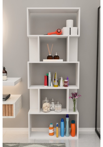Lilly Banyo Dolabı Banyo Rafı Çok Amaçlı Dolap Beyaz