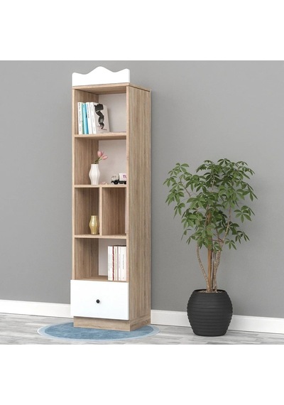 Ece Elite Kitaplık Mdf Beyaz Ece Elite Kitaplık Mdf Beyaz