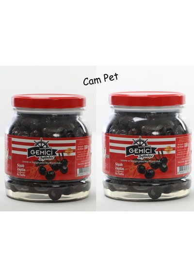 Gemici Zeytinleri Süper Siyah Zeytin 2 x 1 KG