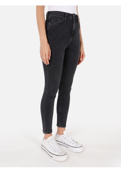 Colins 760 Diana Süper Dar Kesim Yüksek Bel Dar Paça Gri Kadın Pantolon Cl1070662 Denim Colins 760 Diana Süper Dar Kesim Yüksek Bel Dar Paça Gri Kadın Pantolon Cl1070662 Denim