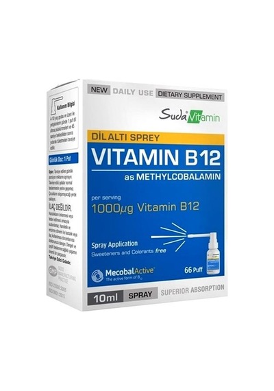 Suda Vitamin Vitamin B12 Dil Altı Spreyi 10 ML