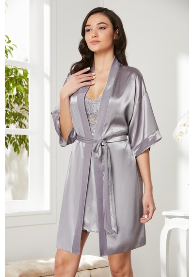 Pierre Cardin Kadife Saten Dantelli Gecelik Ve Sabahlık Takımı 4045 001 Pierre Cardin Kadife Saten Dantelli Gecelik Ve Sabahlık Takımı 4045 001