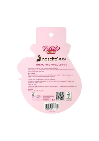 Pixypop Girls Kadife Makyaj Pufu/lulu Diğer