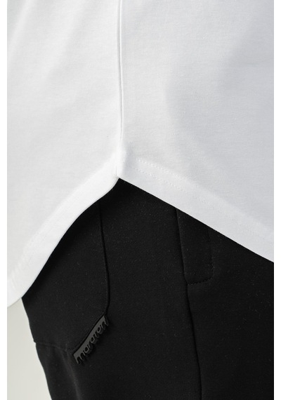 Maraton Sportswear Comfort Erkek Bisiklet Yaka Kısa Kol Basic Beyaz T-Shirt 21614-Beyaz