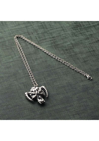 Animal Skull Erkek Kolye Hayvan Kafatası Takı Aksesuar K24 T5