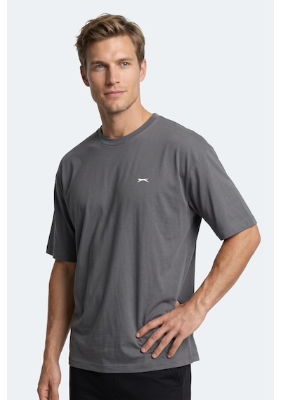 Slazenger Keane Erkek Oversıze Gri Tişört