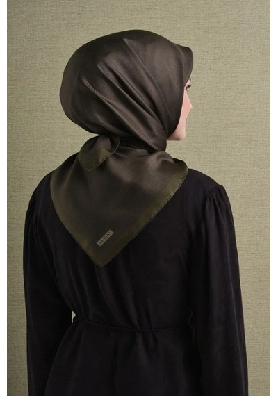 Armine İpek Eşarp 2027 Kış - 9601-87 Koyu Haki Twill