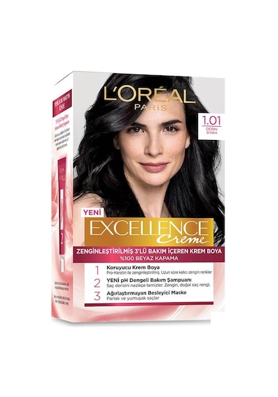 Loreal Excellence 1.01 Derin Siyah Saç Boyası