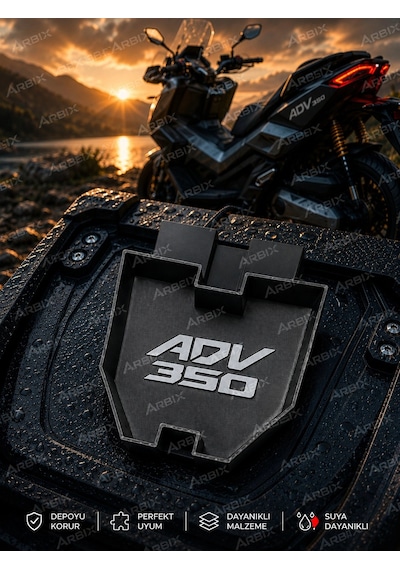 Honda Adv 350 Uyumlu Depo Kapak Altı Torpido Bagajı 2022-2025 Ekstra Saklama Alanı, Kolay Montaj Siyah Beyaz
