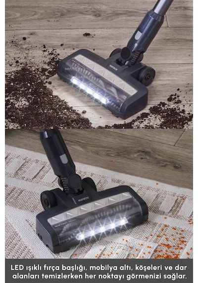 Karaca Vantuz Power Up Max Dikey Şarjlı Süpürge