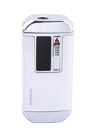 Gümüş Multifonksiyonel Çakmak Tek Torch Pürmüz Puro Çakmağı, Elektrikli Çakmak, Powerbank, El Feneri - Tr4682
