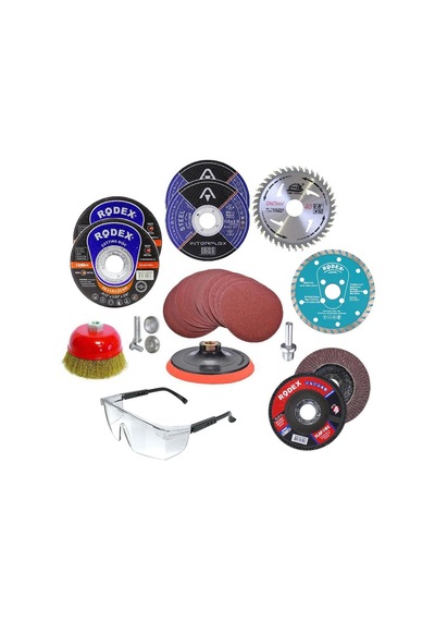 55 Parça Spiral Taşlama Cırt Zımpara Inox Metal Kesici Flap Disk N11.2075