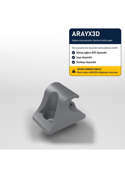 Arayx3d Hyundai İ20 Getz 2008-2015 Uyumlu Güneşlik Tutucu Klips Güneşlik Askısı 2li Set