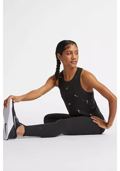 Nike Dri Fit One Luxe Full Length Leggins Women's Tigh Fit 3 Cepli Toparlayıcı Siyah Tayt Siyah