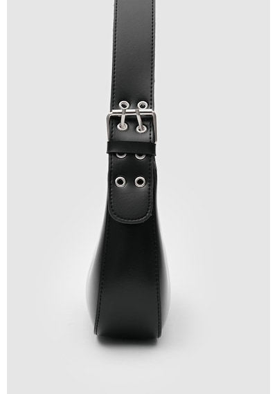 Shule Bags Muse Oval Baget Kadın Çanta Siyah Siyah