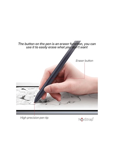 Novstrap Tablet Kalemi Stylus Spen Samsung Galaxy Tab S10 S9 S8 S7 Fe Ultra Plus S6 Lite İle Uyumlu