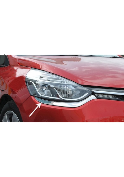 Att -Renault Clıo 4 - Ön Far Kaşı Krom - 2 Parça