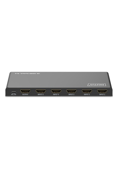 Digitus 5x1 Hdmı Switch, 4k/60hz Hdcp 2.2 Kumandalı Geçiş Kontrolü