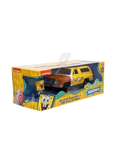 Sponge Bob Figür Ve 1980 Chevy K5 Blazer