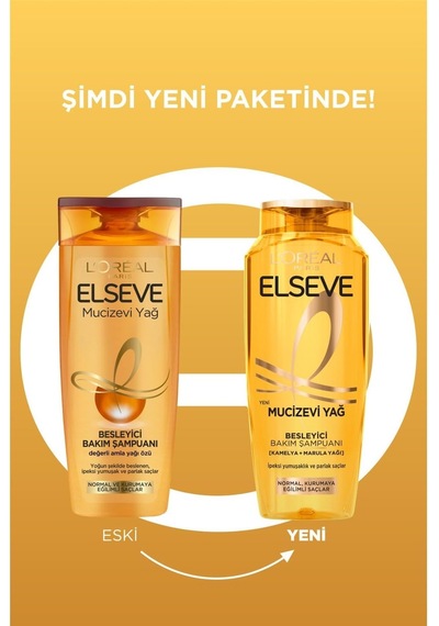L'oreal Paris Elseve Mucizevi Yağ Besleyici Bakım Şampuanı 300 Ml Diğer