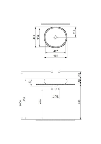 Bocchi Strata Çanak Lavabo 60 CM Mat Antrasit 1414-020-0125