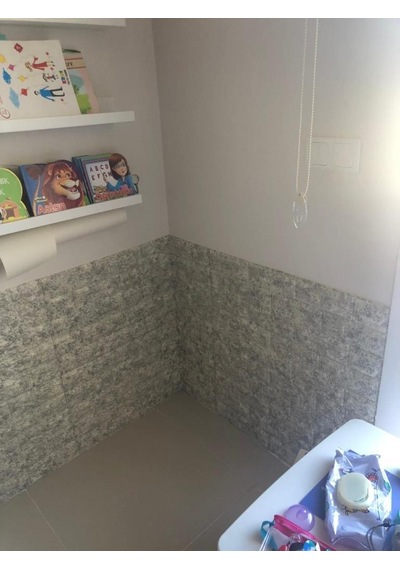 Nw16 Benekli Gri Esnek Sünger Yapışkanlı Duvar Paneli