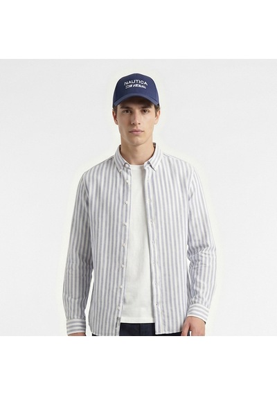 Nautica Erkek Mavi Regular Fit Çizgili Gömlekçizgiliw65433t