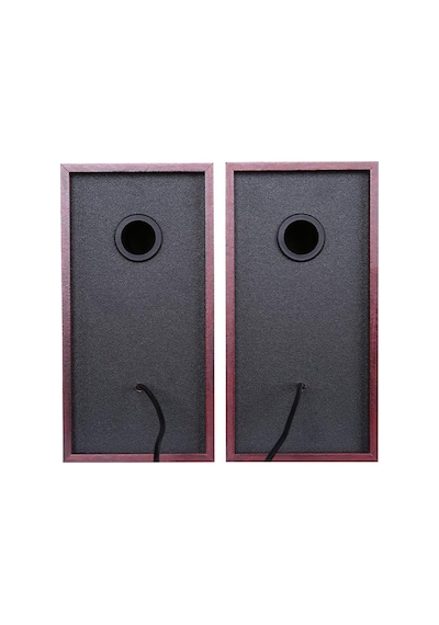 Lecoo, Ds105 6w Ahşap Gövdeli Masaüstü Stereo Hoparlör - Usb + 3.5mm Jack Girişli Pc Hoparlörü