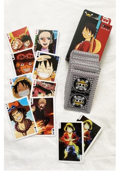 İskambil Kağıdı Anime One Piece Poker Oyun Kartı 54 Adet İskambil Destesi