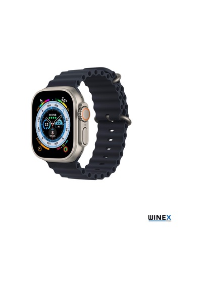 Winex 42-49mm Yeni Nesil Apple Uyumlu  Watch Akıllısaatkordonu Silikon Lacivert