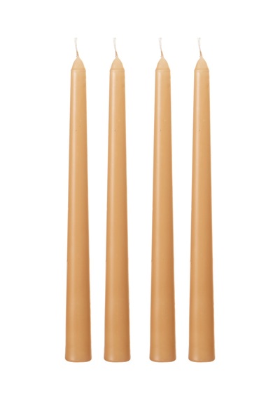 Mudo Home 4lü Şamdan Mum Bej 25cm 1484706