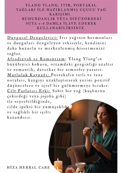 Hiza Herbal Care Doğal Charm Aromaterapi Uçucu Yağ Karışımı 10 ML