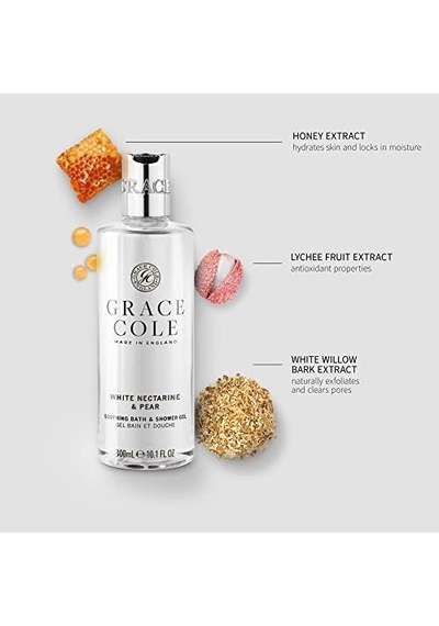 Grace Sg Nectarine & Pear Duş Jeli 300 Ml Açık Mavi