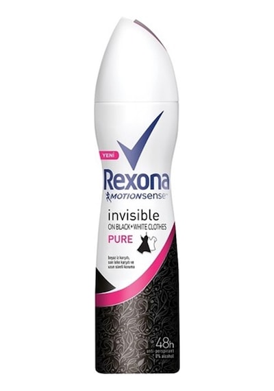 Rexona Invisible On Black+White Clothes Pure Kadın Sprey Deodorant 150 ML