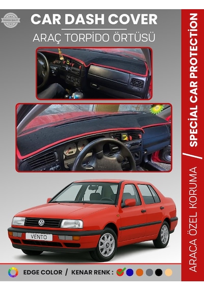 Volkswagen Vento 1992-1998 Torpido Örtüsü Ön Göğüs Koruma Torpido Koruma Tam Uyum Araca Özel - 930 Stiloto