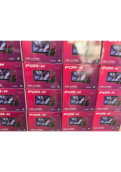 For-x Xb- Portatif Koltuk Arkası 2 Adet Monitör Başlık 2/32 Gb