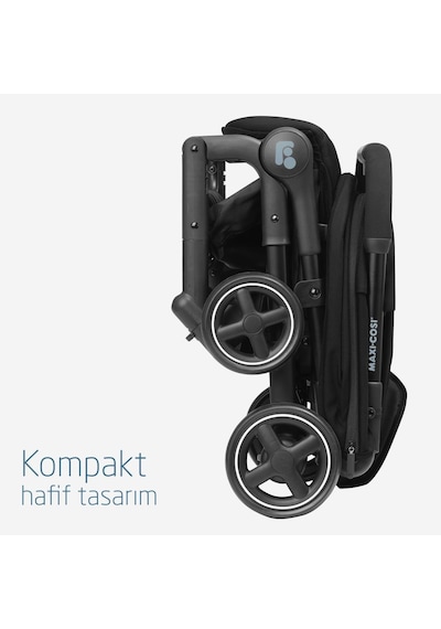 Maxi-Cosi Lara2-Cabriofix I-Size Ultra Kompakt Kabin Boy Seyahat Sistem Bebek Arabası Essential Black