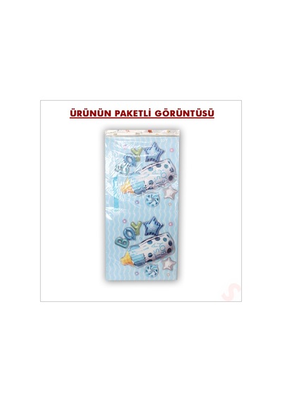 Kapaklı, Katlanır Demonte Karton Kutu, 30cm - Biberon & Mavi