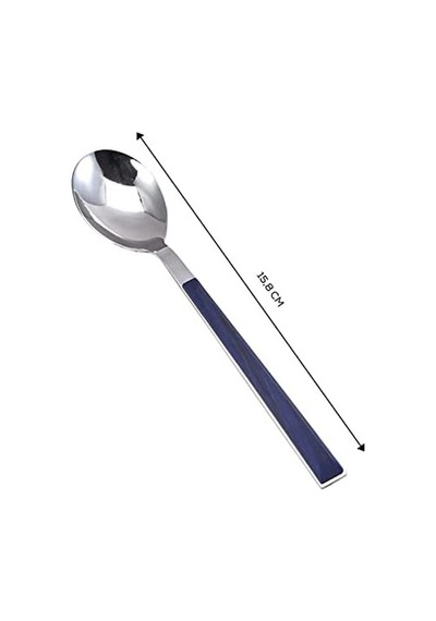 Salzburg Tekli Tatlı Kaşığı 15 Cm İndigo