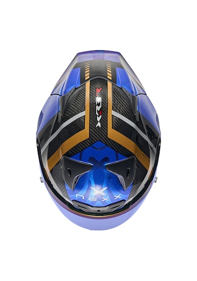 Nexx X.r3r Swırl Karbon Mavi Kask Mor