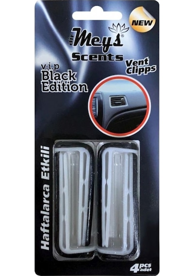 Meys Vent Clipps Havalandırma Koku Black Edition Siyah