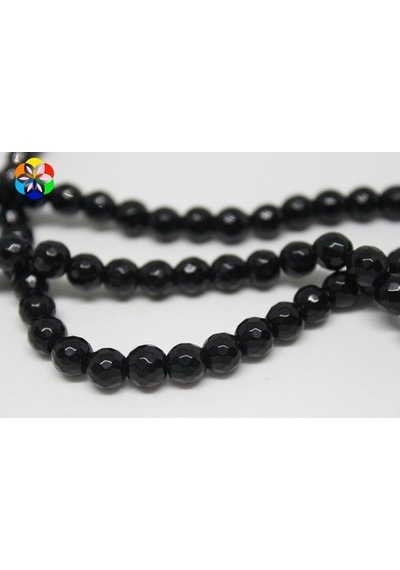 Onix (Oniks) Taşı Faset Kesim Parlak Dizi 6Mm